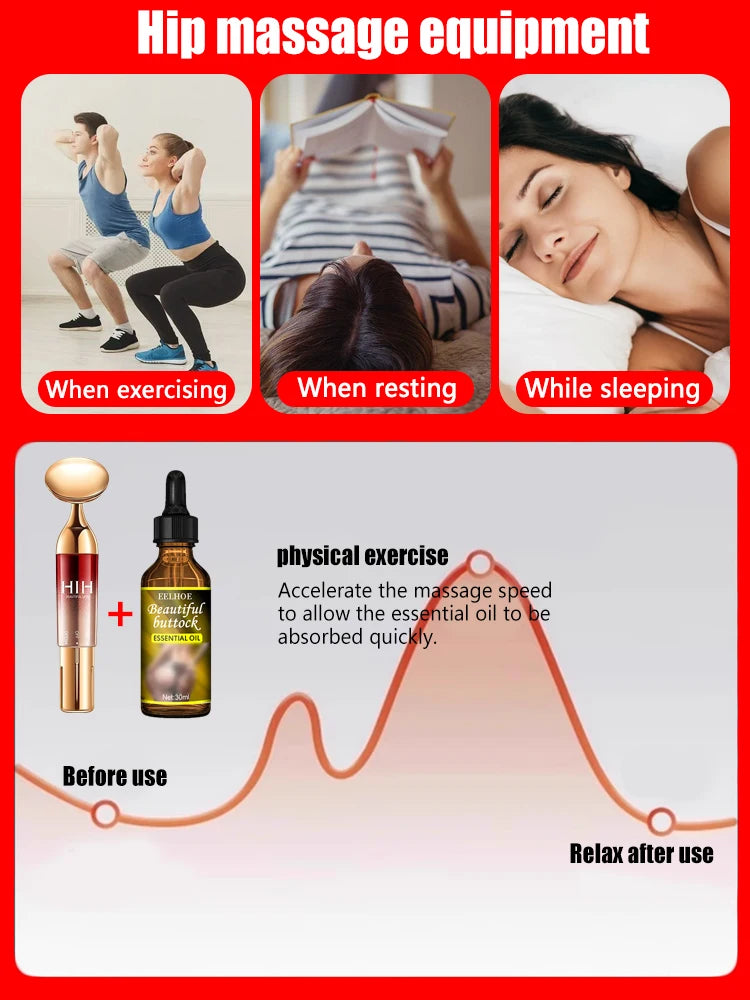 Hip enlargement device effectively increases buttock oil, promotes buttock growth, tightens curves, and is sexy for women