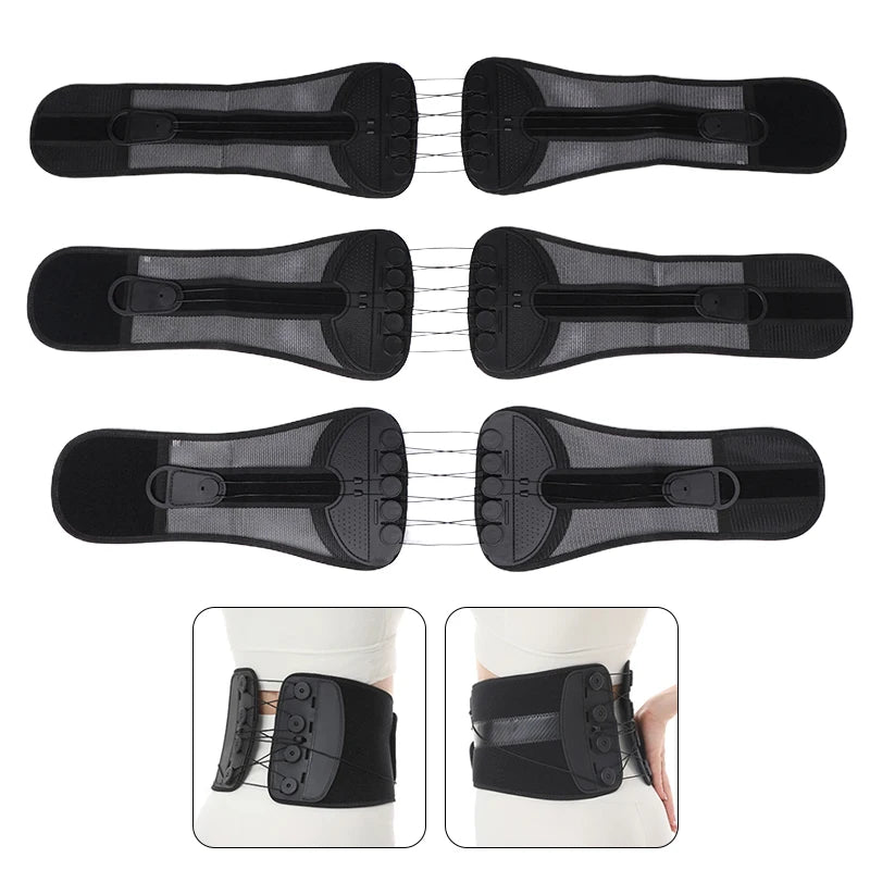 Double Pull Waist Brace Back Lumbar Support Corset Woman Man Waist Trimmer Belt Injury Muscle Posture Corrector Belt